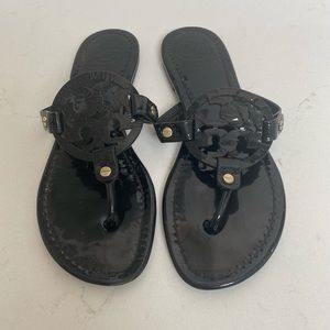Tory Burch Miller Sandal patent leather black